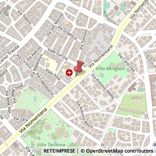 Mappa Via Nomentana, 311, 00198 Roma, Roma (Lazio)