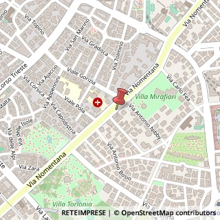Mappa Via Nomentana, 110, 00187 Roma, Roma (Lazio)
