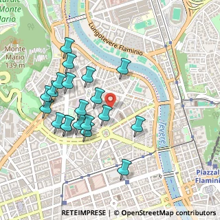 Mappa Via Antonio Cantore, 00195 Roma RM, Italia (0.4935)