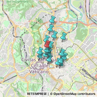 Mappa Via Antonio Cantore, 00195 Roma RM, Italia (1.2605)