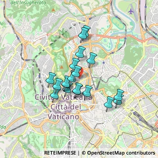 Mappa Via Antonio Cantore, 00195 Roma RM, Italia (1.48474)
