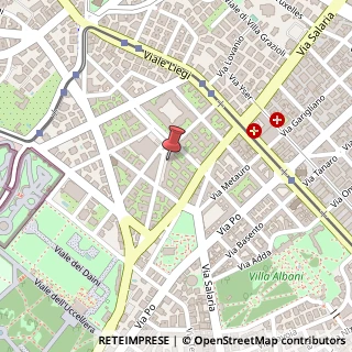 Mappa Via Gaetano Donizetti, 24, 00198 Roma, Roma (Lazio)
