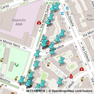 Mappa Via Vodice, 00195 Roma RM, Italia (0.07143)