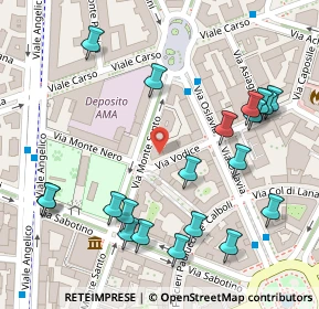 Mappa Via Vodice, 00195 Roma RM, Italia (0.159)