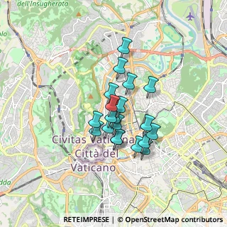 Mappa Via Montello, 00195 Roma RM, Italia (1.265)