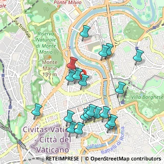 Mappa Via Col di Lana, 00195 Roma RM, Italia (1.0955)