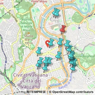 Mappa Via Col di Lana, 00195 Roma RM, Italia (1.0725)