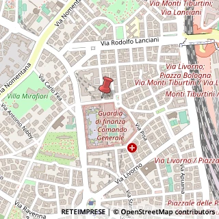 Mappa Via Costantino Corvisieri,  4, 00162 Roma, Roma (Lazio)