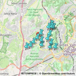 Mappa Via Decio Azzolino, 00168 Roma RM, Italia (1.49778)