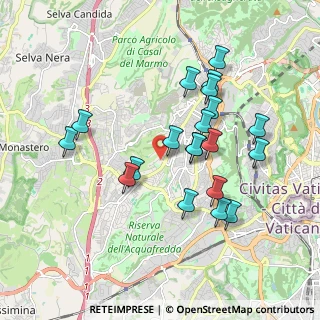 Mappa Via Decio Azzolino, 00168 Roma RM, Italia (1.8615)