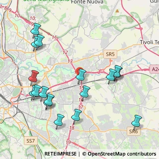 Mappa Via Fillide, 00155 Roma RM, Italia (5.09294)