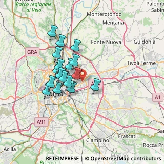Mappa Viale Giuseppe Stefanini, 00158 Roma RM, Italia (5.93176)