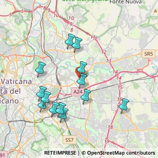 Mappa Viale Giuseppe Stefanini, 00158 Roma RM, Italia (4.20923)