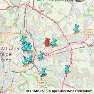 Mappa Viale Giuseppe Stefanini, 00158 Roma RM, Italia (4.40231)