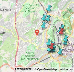 Mappa Via Benedetto Aloisi Masella, 00168 Roma RM, Italia (2.36944)