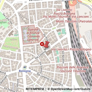 Mappa Via Livorno, 41, 00162 Roma, Roma (Lazio)