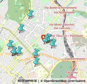 Mappa Via Giovanni Battista de Rossi, 00161 Roma RM, Italia (1.03923)