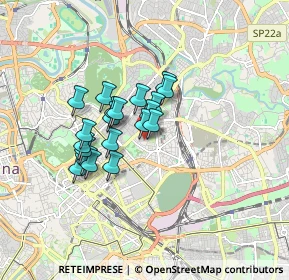 Mappa Via Giovanni Battista de Rossi, 00161 Roma RM, Italia (1.2855)