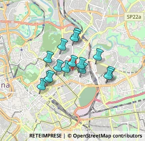 Mappa Via Giovanni Battista de Rossi, 00161 Roma RM, Italia (1.296)