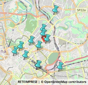 Mappa Via Giovanni Battista de Rossi, 00161 Roma RM, Italia (1.9225)