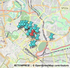 Mappa Via Giovanni Battista de Rossi, 00161 Roma RM, Italia (1.19421)