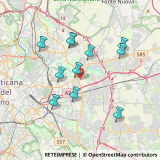Mappa Via francesco compagna, 00155 Roma RM, Italia (3.91818)