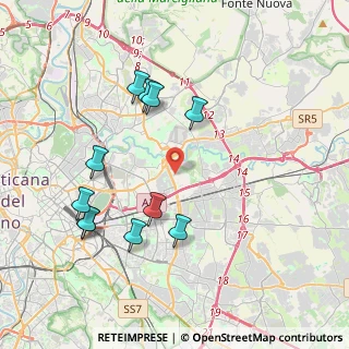 Mappa Via francesco compagna, 00155 Roma RM, Italia (4.27545)