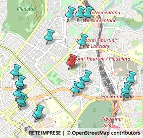 Mappa Largo di Villa Massimo, 00161 Roma RM, Italia (1.376)