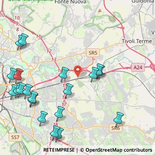Mappa Vicolo della Stazione di Salone, 00155 Roma RM, Italia (6.052)