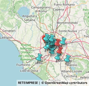 Mappa Via Federico Borromeo, 00168 Roma RM, Italia (9.22125)