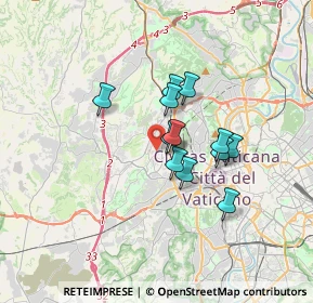 Mappa Via Federico Borromeo, 00168 Roma RM, Italia (2.58667)