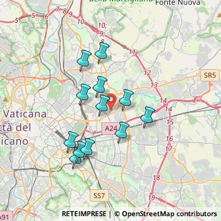 Mappa Via Giovanni Michelotti, 00158 Roma RM, Italia (3.39917)