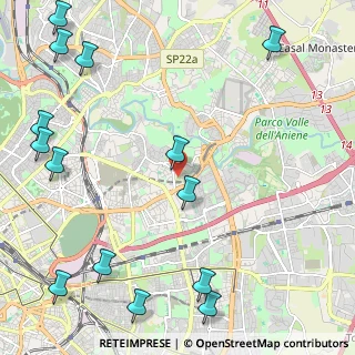 Mappa Via Giovanni Michelotti, 00158 Roma RM, Italia (3.36786)