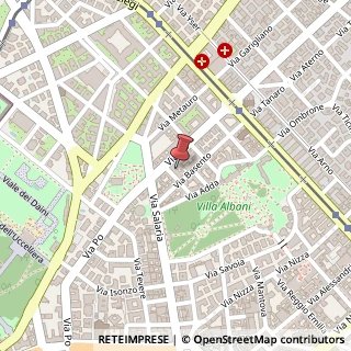 Mappa Via Ofanto, 18, 00198 Roma, Roma (Lazio)