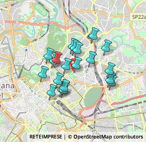 Mappa Via Giuseppe Tomassetti, 00161 Roma RM, Italia (1.419)