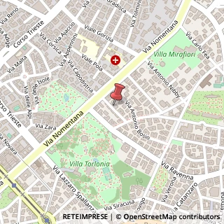 Mappa Via Giuseppe Tomassetti, 5, 00161 Roma, Roma (Lazio)