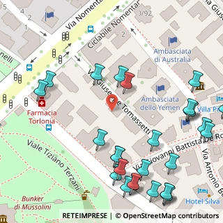 Mappa Via Giuseppe Tomassetti, 00161 Roma RM, Italia (0.08889)
