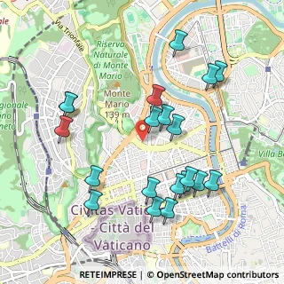 Mappa Via Andrea Bafile, 00195 Roma RM, Italia (1.0915)
