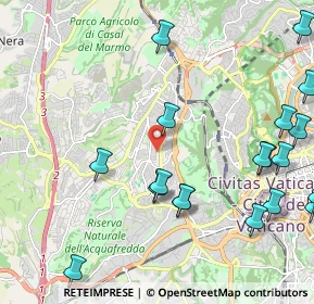 Mappa Via Sant Igino Papa, 00168 Roma RM, Italia (2.9935)