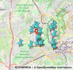 Mappa Via Sant Igino Papa, 00168 Roma RM, Italia (1.47944)