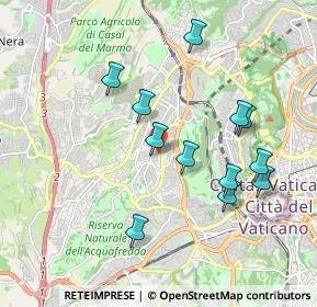Mappa Via Sant Igino Papa, 00168 Roma RM, Italia (1.93333)
