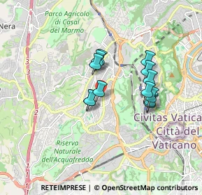 Mappa Via Sant Igino Papa, 00168 Roma RM, Italia (1.42077)