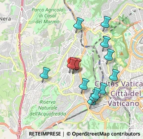 Mappa Via Sant Igino Papa, 00168 Roma RM, Italia (1.79071)