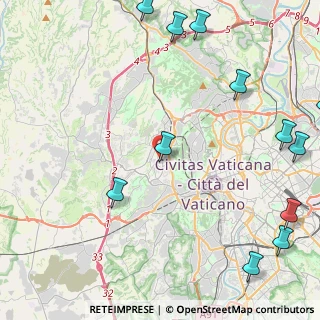 Mappa Via Sant Igino Papa, 00168 Roma RM, Italia (6.69833)