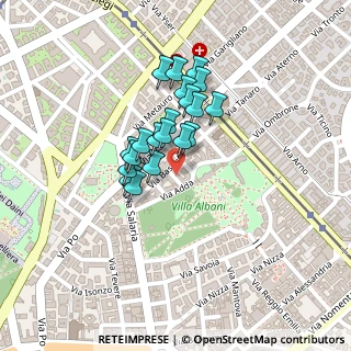 Mappa Via Basento, 00100 Roma RM, Italia (0.167)