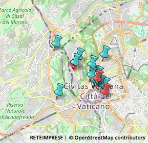 Mappa Via Ugo De Carolis, 00136 Roma RM, Italia (1.36071)