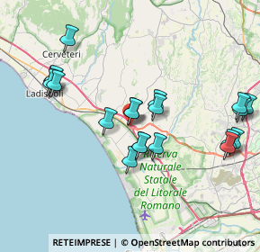 Mappa Via Aurelia, 00050 Fiumicino RM, Italia (8.3055)