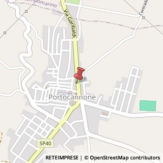 Mappa Via Giuseppe Garibaldi, 40, 86045 Portocannone CB, Italia, 86045 Molise, Molise (Molise)