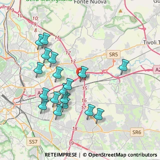 Mappa Via Castel di leri, 00155 Roma RM, Italia (4.24889)