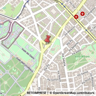Mappa Via Gaetano Donizetti,  1, 00198 Roma, Roma (Lazio)